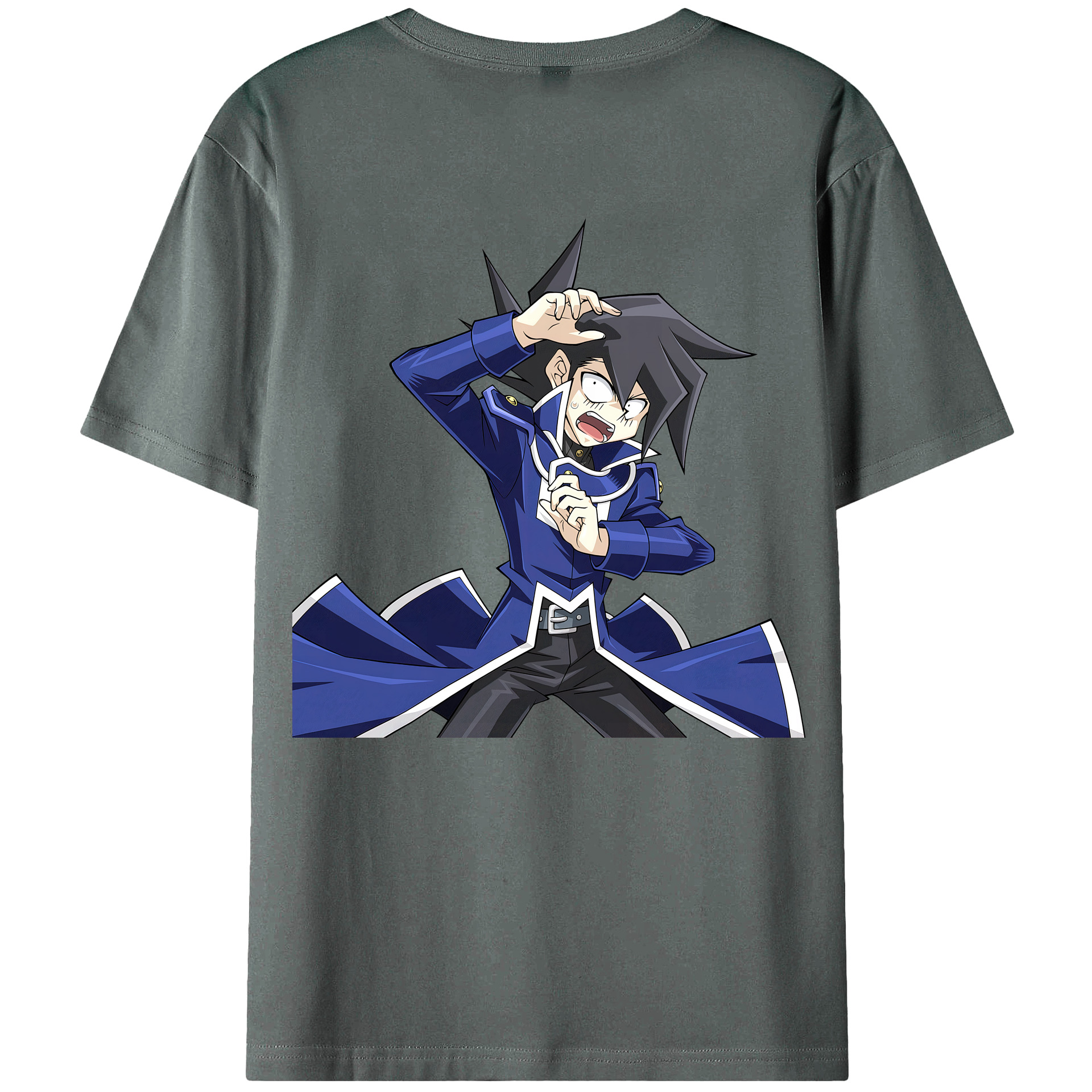 （画像用） 遊☆戯☆王 Yu-Gi-Oh! 綿100％ メンズ半袖Tシャツ（バックプリント） 通気性